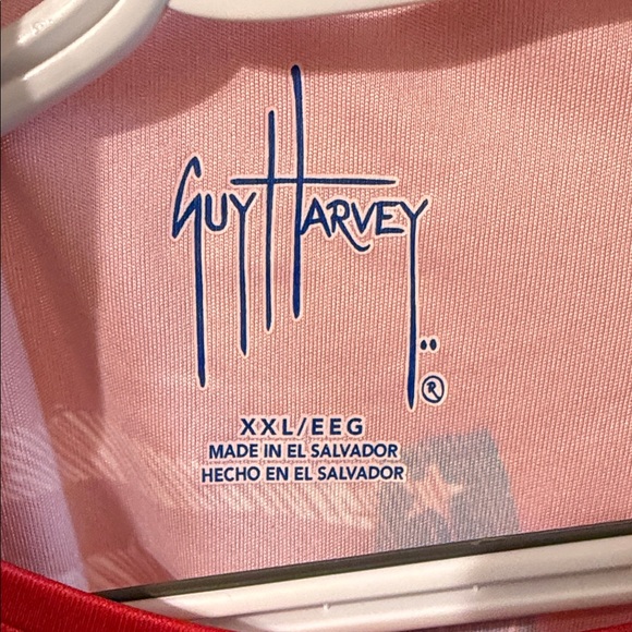 Guy Harvey Vibrant Red Performance Shirt - Picture 3 of 5